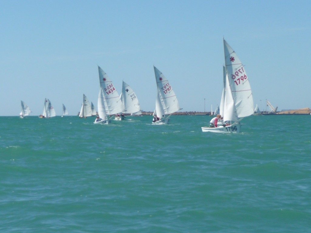 Napier Sea Scout Regatta 2010, Ngati Toa Sunburst and Cutter lead at wing mark. - Sea Scout Regatta © Randall Pavelich